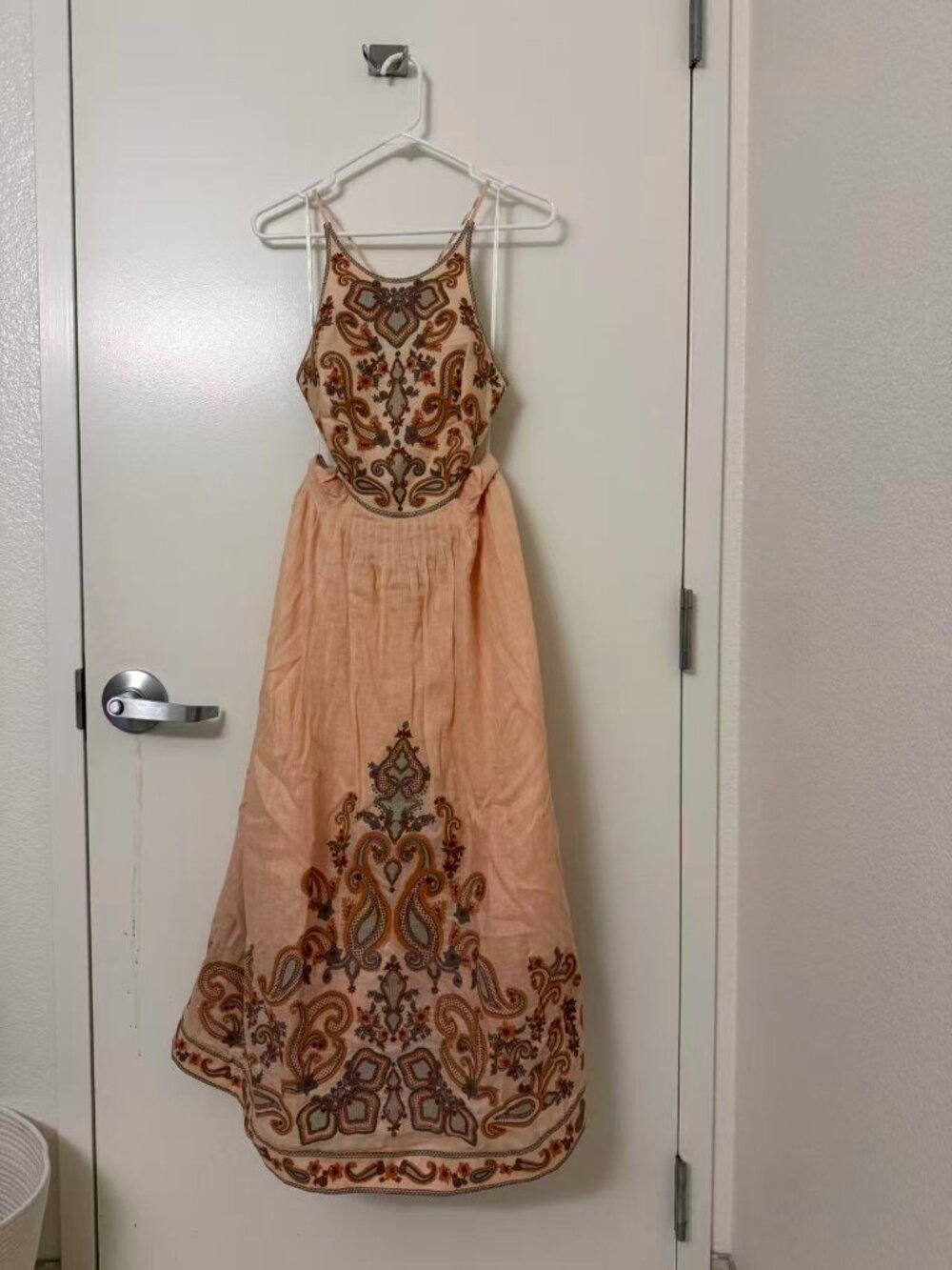 Zimmermann Devi Halter Tie Midi Dress in Linen (Size 2) - Picture 3 of 7